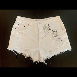 Zara white denim shorts - Brand new with tags